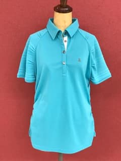 HG202 LANVIN SPORT 半袖ポロシャツ ターコイズブルー 42 - メルカリ