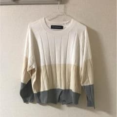 綿ニット  未使用 メルシーボークーのサムネイル