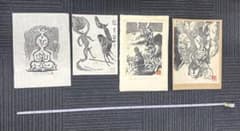木版画 小僧仏 1982年作 創作版画 4枚セット 木版画 小僧仏 1982年作 創作版画 4枚セット - メルカリ