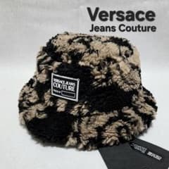♂♀新品・ハット【Versace Jeans Couture】ボア素材　М　茶黒 ♂♀新品・ハット【Versace Jeans Couture】ボア素材 М 茶黒 - メルカリ