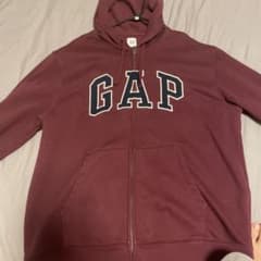 GAP バーガンディ フルジップパーカー Lのサムネイル