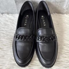 ダイアナ　42375 チェーン　レザー　ローファー　24㎝　未使用 ダイアナ 42375 チェーン レザー ローファー 24㎝ 未使用 - メルカリ