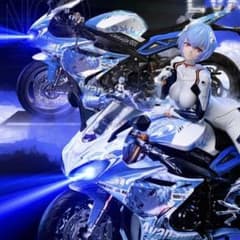 新世紀エヴァンゲリオン 綾波レイ バイク ガレージキット フィギュア