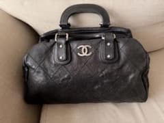 希少 レア 大型 CHANEL キャビアスキン マトラッセ ボストンバッグ 