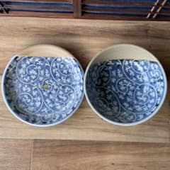 27）セット 唐草 大皿 大鉢 染付 鉢 中鉢 深皿 モダン 未使用 - メルカリ