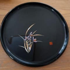 秀峰漆房 漆器 丸盆 花柄 - メルカリ