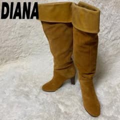 未使用級 DIANA ニーハイブーツ スエード ダイアナ ロングブーツ Y2K