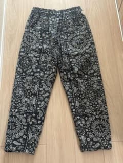 Cookman クックマン ワイドシェフパンツ ブラック バンダナ柄