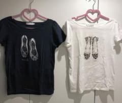 ダルメ柄バレエシューズTシャツ 2枚セット　couture broochのサムネイル