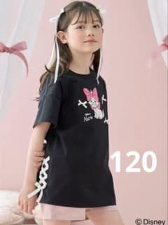 【新品】120cm タグ付き ディズニー マリーちゃん Tシャツ 黒のサムネイル