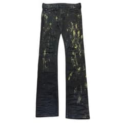 BACKLASH ストレッチコットン ホースレザー ブリーチ加工 スキニーパンツ BACKLASH ストレッチコットン ホースレザー ブリーチ加工 スキニー