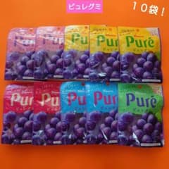 퓌레구미 포도 맛 10 봉지 [상자 빵빵으로 도착 • 부서져 도착 하겠습니다]