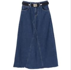 【Lee】ベルト付きデニムロングスカートのサムネイル