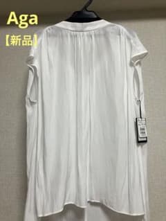 【新品】☆Aga☆バックリボンブラウス　とろみシャツ　スコットクラブのサムネイル