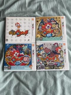 妖怪ウォッチ1,2,3 3DS ソフト 4本セット - メルカリ