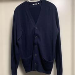 UNIQLO カーディガン ネイビー Lサイズのサムネイル