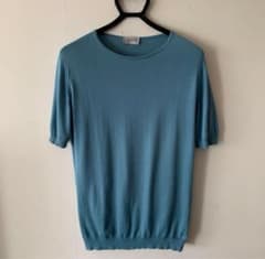 ジョンスメドレー／ニットTシャツ／ブルーグレー／Mのサムネイル