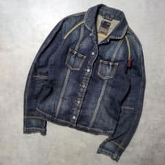 マリテフランソワジルボー XXL デニムジャケット スタンドカラー Y2K マリテフランソワジルボー XXL デニムジャケット スタンドカラー Y2K