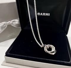 値下げ中 GARNI シルバー ネックレス 3連リング ガルニ - メルカリ