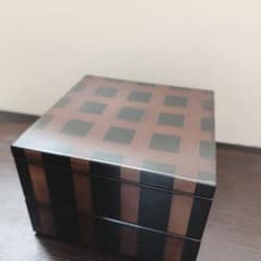 栗原はるみ】重箱 お重 溜透かしチェック 二段 ② - メルカリ