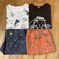 Tシャツ 短パン 4点セット 120のサムネイル