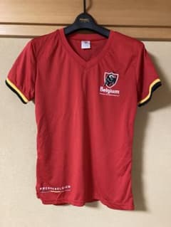 2018ワールドカップ ベルギーJupiler サッカーシャツ Mサイズ 赤のサムネイル