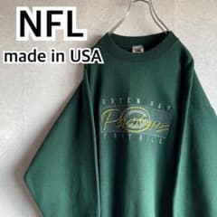 90s USA製　NFL PACKERS スウェット　パッカーズ 90s NFL グリーンベイ パッカーズ USA製 刺繍ロゴ スウェット XL