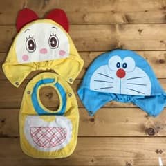 ドラエもんとドラミちゃんの帽子&スタイセットのサムネイル
