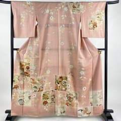 千總 ピンク系 枝垂れ桜 楓 訪問着