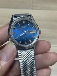 SEIKO LM 自動巻き時計 青ダイヤル 日付表示のサムネイル