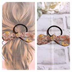 Thumbnail of インド刺繍リボン　インド刺繍　ヘアゴム　うさみみ　ハンドメイド　NO4099