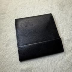 abrAsus アブラサス 薄い財布 黒 ブラック ターコイズ エンボスレザー