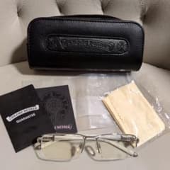 Chrome Hearts 大理石調フレーム メガネ ケース付き - メルカリ