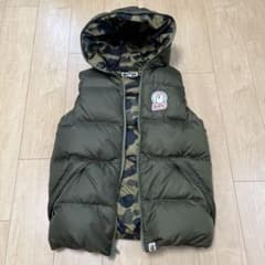 A BATHING APE ダウンベスト カモフラ リバーシブルのサムネイル