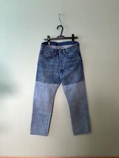 unused 23ss 2トーンウォシュ加工デニムパンツ　インディゴ unused 23ss 2トーンウォシュ加工デニムパンツ インディゴ 13オンス