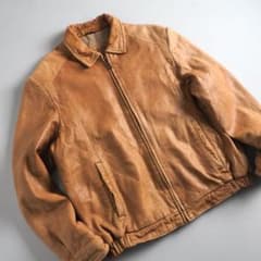 ラコステ 希少 レザージャケット シングルライダース ビッグサイズ