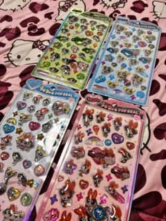 パワーパフガールズ　うるちゅるシール 正規品　4枚セット パワパフのサムネイル