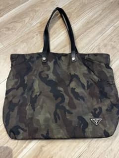 PRADA プラダ カモフラ迷彩 トートバッグ ショルダーバッグ ナイロン 正規 PRADA プラダ カモフラ迷彩 トートバッグ ショルダーバッグ ナイロン