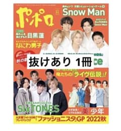 ポポロ　2022年11月号　抜けあり　1冊のサムネイル
