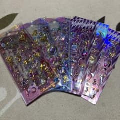 Ｎ*送様 ぷっくり3Dシール ステッカー 6枚セット まとめ売りのサムネイル