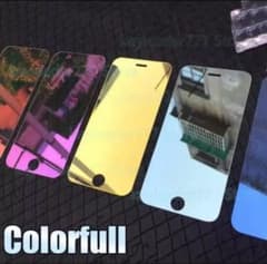 iPhone　液晶保護　ハーフミラータイプ　ブルーライトカットのサムネイル