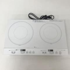 ニトリ　IHクッキングヒーター　デュー　NTW1400-BK　動作良好　据え置き型　2口　コンパクト　調理家電　NITORI IHクッキングヒーター 2口 (BC2C03BK) | ニトリネット【公式】 家具