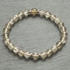 【234】スモーキーシルバールチルゴールドルチルクォーツデザインブレスレットのサムネイル