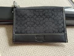 COACH シグネチャー コインケース ブラックのサムネイル