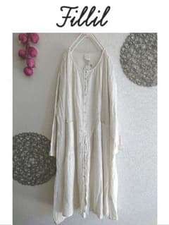 新品 ☆ fillil ☆コットンレーヨンふんわり羽織ワンピのサムネイル