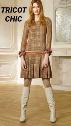 TRICOT CHIC 트리코식 니트 원피스 개성적 원피 이탈리아제