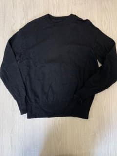 黒の長袖ニット　無印良品のサムネイル