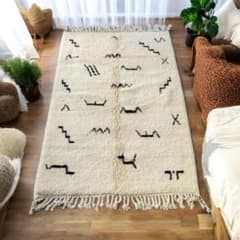 Newモロッコ ラグ ベニワレン L240 W152cm 厚さ 3cm - メルカリ