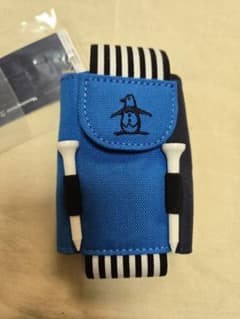 マンシングウェア　ボール　ポーチ　ケース　ゴルフ　ブルー