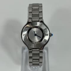 カルティエ 1340 マスト21 SM シルバー クオーツ 時計 MBZ785 カルティエ 1340 マスト21 SM シルバー クオーツ 時計 MBZ785 - メルカリ